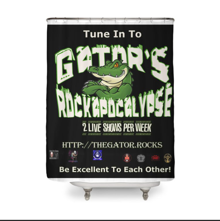 Gator's Rockapocalypse Shower Curtain